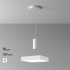 Миниатюра фото потолочный светодиодный светильник maytoni zon c032cl-45w4k-sq-w | 220svet.ru